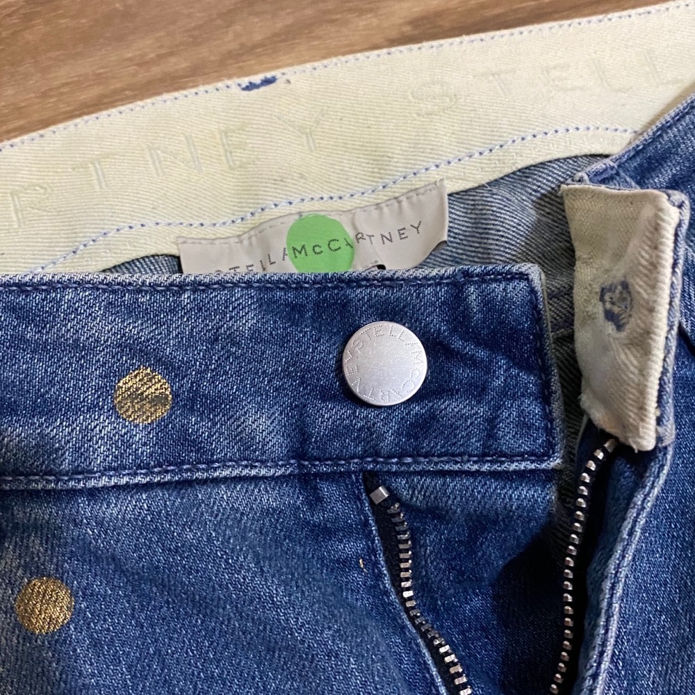 Stella McCartney Jeans Metallic Polka Dot - Picture 7 of 8